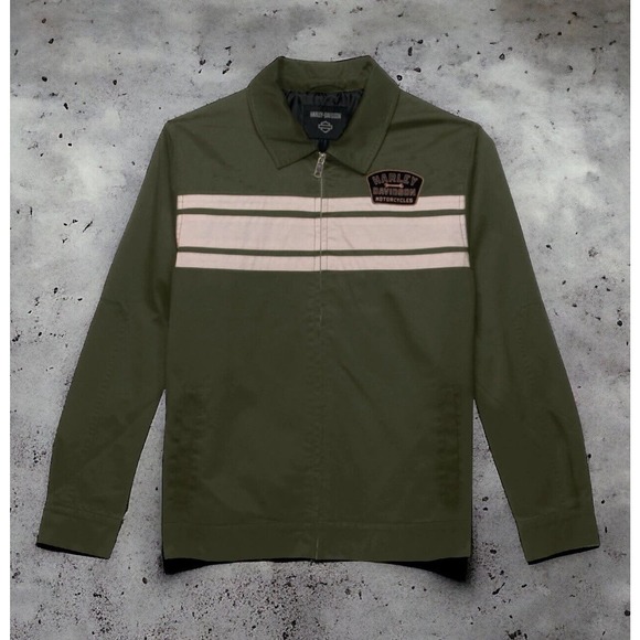 Harley Davidson HD Wrench Crew Jacket Grape Leaf 97408 Mens Large New Fast Ship